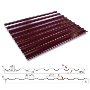 Профнастил С-20(Тип), 0.4 мм, PE двухсторон RAL ** Stynergy, 1.15 * м2