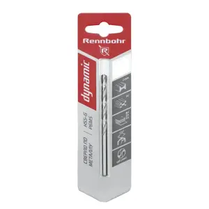 Сверло по металлу 06,0х93мм RENNBOHR DYNAMIC CARD, ЦХ, HSS-G, P6M5