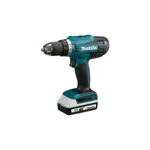 Дрель-шуруповерт аккумуляторная Makita DF488D002 18В, БЗП.13мм, 2ск,42 нм,1,7кг, 2x1,5Ач Li-Ion), чемодан