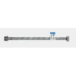 Подводка гибкая для воды 1/2" вн-нар 120 см, стальная гайка (AQUALINE 50/10)