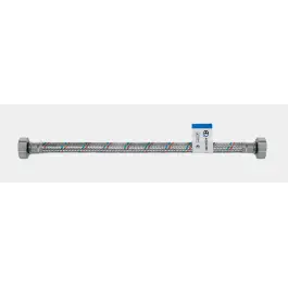 Подводка гибкая для воды 1/2" вн-вн 80 см, стальная гайка (AQUALINE 50/10)