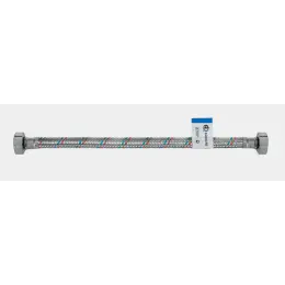 Подводка гибкая для воды 1/2" вн-вн 100 см, стальная гайка (AQUALINE 50/10)
