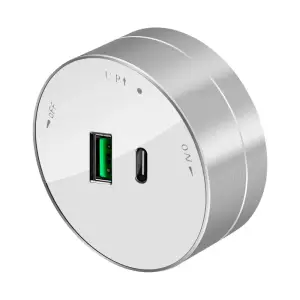 Розетка MultiTrack с 2-мя заряд. устройствами USB тип А+С 18Вт 5В/3А белый SE MTK13003W
