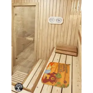 Коврик для бани 40*50см печать "Здоровье береги" ТМ "Бацькина баня"
