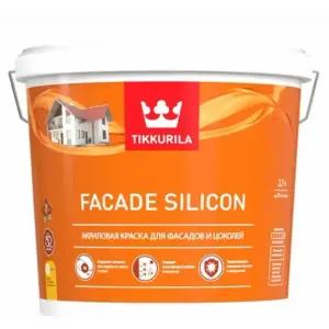 Краска ВД фасадная акриловая глубокоматовая База VVA TIKKIVALA (Tikkurila) Facade Silicon 9л