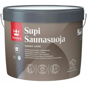 Состав защитный для сауны полуматовый TIKKIVALA (Tikkurila) SUPI SAUNA PROTECT EP 9л