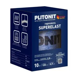 Лента гидроизоляционная ПЛИТОНИТ SuperElast эластичная 10 м