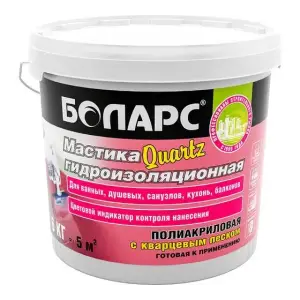Мастика полиакриловая БОЛАРС Quartz 6 кг