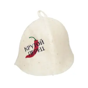 Шапка для бани "Крутой перец" TM ”Бацькина баня"