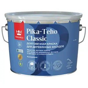 Краска для домов TIKKIVALA (Tikkurila) PIKA-TEHO CLASSIC С матовая 9л