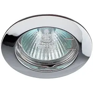 Светильник точечный ЭРА KL1 CH литой простой MR16,12V/220V, 50W хром*