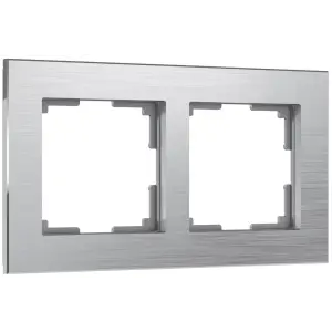 Рамка двухместная Werkel Aluminium, алюминий, WL11-Frame-02 , W0021706