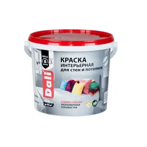 Краска ВД интерьерная акриловая супербелая DALI 5л ( Т-ра перевозки не ниже +5град)