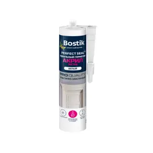 Герметик акриловый BOSTIK Perfect Seal Экстра белый 280мл (Т-ра перевозки не ниже -15град)