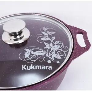 Кастрюля Kukmara k31tsm со стеклянной крышкой "Trendy style" (mystery), 3л