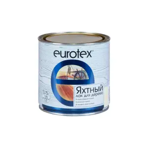 Лак яхтный полуматовый Eurotex 0,75л (алкидно-уретановый)
