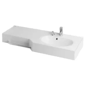Раковина AQUATON ОТЕЛЬ 2/1270 правая, цвет белый