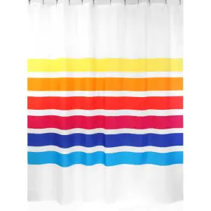 Штора для ванной ZALEL полиэстер, 180*200 см, без колец, арт.О1472 Fridom/3031 Fridom Stripes