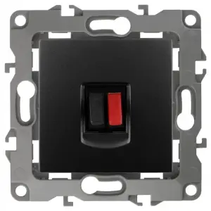 Розетка аудио Эра12 IP20, антрацит, арт.12-3111-05