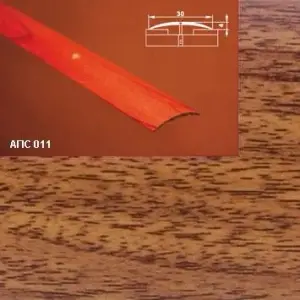Порог АПС 011 алюминиевый 1800*30*4 мм одноуровневый (14 дуб деревенский)
