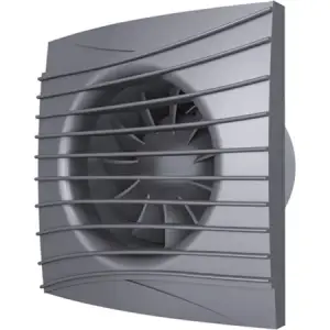 Вентилятор SILENT 4C dark gray metal осевой вытяжной с обратным клапаном D 100, ЭРА