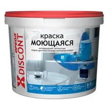 Краска ВД ОРЕОЛ ДИСКОНТ интерьерная моющаяся белая матовая 13,0 кг