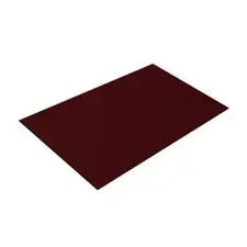 Плоский лист Полиэстер RAL 3005 (красное вино), 0.45 мм, 1,25*2 м.п., пл=2.5м2 (в пленке)