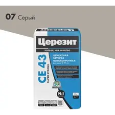 Затирка цементная CERESIT CE 33 для узких швов 07 серый 25 кг