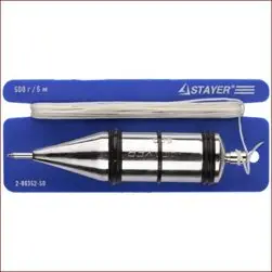 Отвес STAYER "MASTER" строительный со шнуром, 150г