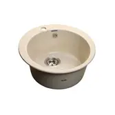 Мойка композитная GRANFEST Rondo d480 Бежевый круглая