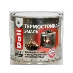 Эмаль термостойкая DALI черная 0,4л до +600°С