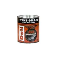 Грунт-эмаль по ржавчине с молотковым эффектом 3 в 1 DALI коричневая 2л