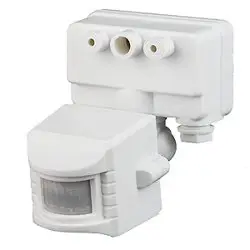 Датчик движения ЭРА MD 02 прожекторный 1200Вт, IP-44, 12м*