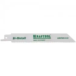 Полотно для сабельной пилы по металлу, дереву KRAFTOOL "INDUSTRIE QUALITAT" тип S922VF, 130х1,8-2,5 мм, Bi-Metall