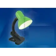Лампа настольная на прищепке Uniel TLI-222 зеленый, 60W Е27 (пакет)