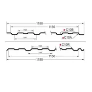 Профнастил С-10(Тип), 0.45 мм, Принт Элит ** 1.18 * м2
