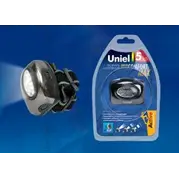 Фонарь налобный Uniel Стандарт «Bright eyes-comfort max», алюминиевый корпус, 5 LED, 3хААА, S-HL010-C Gun Metal*