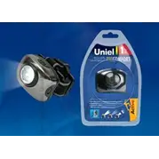 Фонарь налобный Uniel Стандарт «Bright eyes-comfort», алюминиевый корпус, 1 LED, 3хААА, S-HL011-C Gun Metal*