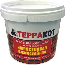 Мастика клеящая ТЕРРАКОТ жаростойкая 2,5 кг (до +1100°С)