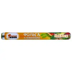 Фольга пищевая 5м*30см РЫЖИЙ КОТ (в пленке)