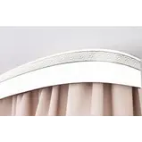 Карниз Галант NEO "Греция" с поворотами 3,0 белый глянец/хром, 3-х рядный