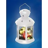 Фонарь со светодиодной гирляндой внутри, на батарейке 12 LED, 12*20 см, ULD-L1220-012/TTB/WW WHITE