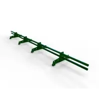 Снегозадержатель трубчатый Новая Линия / NewLine на 4-х опорах PE, L=3 м RAL 6005 (зеленый мох)