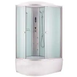 Кабина душевая NIAGARA 1200х800х2150, высокий поддон, стекло МАТОВОЕ, электрика, радио, арт. NG-3320-14R