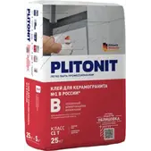 Клей плиточный PLITONIT B усиленный арм.волокнами 25 кг