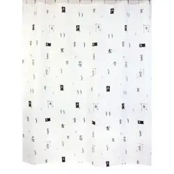 Штора для ванной ZALEL полиэстер, 180*200 см, без колец, арт.1155