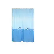 Штора для ванной ZALEL полиэстер, 180*200 см, без колец, арт.1023 Dolphin