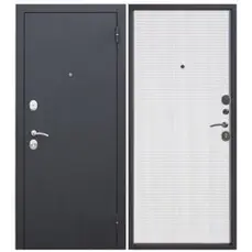 Дверь мет. FERRONI Гарда муар 7,5см 960х2050 "Л" Металл/БЕЛЫЙ ЯСЕНЬ МДФ