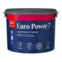 Краска ВД интерьерная моющаяся матовая Tikkivala (Tikkurila) EURO POWER 7 База C 9л