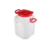 Бочка 40 л белая пластик дачная (квадратная)